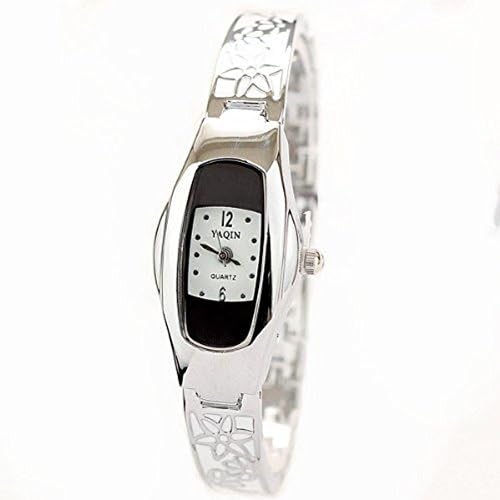 Fashion Flower Women Watches Quartz Hand Lady Dress Wrist Bangle/Bracelet