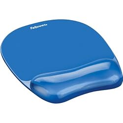 Blue Gel Crystals Wrist Rest With Mouse Pad