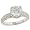 Engraved Round bead set Diamond Eng Ring.26ct (cz ctr)