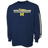 adidas Michigan Wolverines Navy Blue Vision Long Sleeve T-shirt