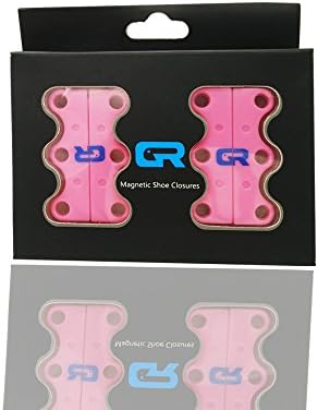GR® Magnetic Shoe Closures - Never Tie Laces Again! (Pink, #1kids/Youth/Adults)