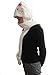 Funnie 21 Novelty Animal HAT Cosplay CAP - Unisex Fit Adult & Children- Soft Warm Headwraps Headwear with Mittens (White Kitty)