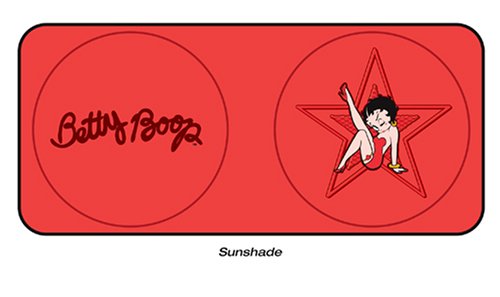 Betty Boop Star Design Spring Sunshade - Standard Size