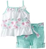 Little Lass Baby-Girls Newborn 2 Piece Short Set With Layers