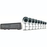 SVAT CV501-16CH-007 Do-it-Yourself DVR Security System with 8 Indoor/Outdoor Night Vision CCD Surveillance Cameras and Smartphone Compatibility