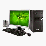Acer AM1610 Mini-Tower Desktop (2 GHz Intel Dual Core E2180 Processor, 2 GB RAM, 320 GB Hard Drive, Vista Premium)