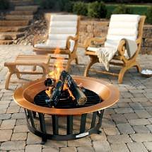 Large 40" Outdoor Copper Firepit Fire Pit Fireplace