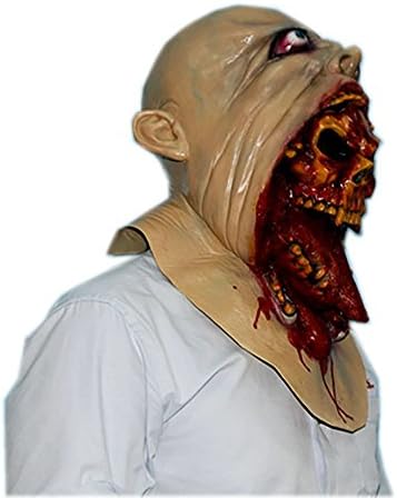 Latex Creepy Bloody Zombie Mask Halloween Party Cosplay Theater Mask (D)