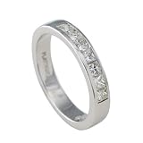 Platinum 7/8 ct. Princess Cut Machine Set Diamond Wedding Band (G-H Color, SI1 Clarity)