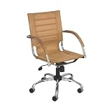 Safco Flaunt Managers Chair Camel Micro Fiber
