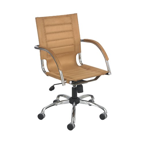 Safco Flaunt Managers Chair Camel Micro Fiber