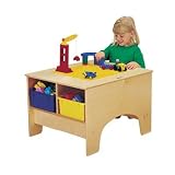 Jonti-Craft 57449JC, Kydz Building Table - Lego Compatible With Colored Tubs