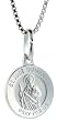 Sterling Silver St. Jude Medal 1/2 in. (12mm) Round.