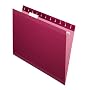 Pendaflex  Hanging Folder, Burgundy, 1/5 Tab, Letter, 25 Box, 4152 1/5 BUR