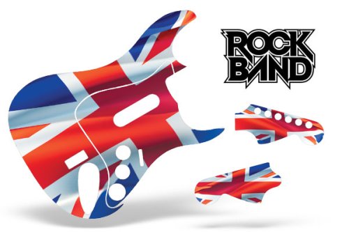 Rock Band Stratocaster Guitar Skin: Union Jack (Xbox 360/PS3)