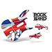 Rock Band Guitar Skin, Fits Xbox 360 / PS3 (Stratocaster Guitar) Union Jack