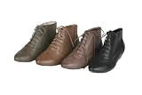 Sweet Beauty Robin-02 Women's Shorties with Laced Round Toe Oxford Upper on Kitty Heels