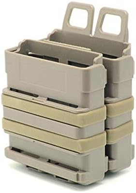 EFOSE® New FAST DOUBLE Magazine Holster Pouch Set MOLLE SYSTEM(DE)，FMA Fastmag For M4 MAG Heavy, 5.56mm