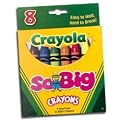 Box of 8 Crayons - Jumbo (So Big) Size