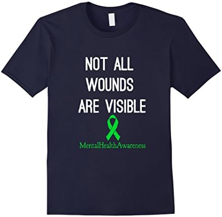 Men's Mental Health Awareness | Not all wounds arevisible 2XL Navy