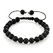 JEWELRIESHOP 8mm Handmade Macrame Adjustable Synthetic Birthstones Beaded Bracelets