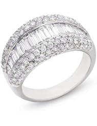 14k White Gold Diamond Ring, Best Quality Free Gift Box Satisfaction Guaranteed