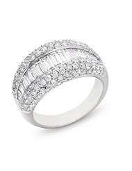 14K White Gold 2.78cttw Round Diamond Fashion Ring