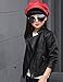 YJ.GWL Fashion Diagonal Zipper Jacket Pu Leather Side Pockets Outerwear Jacket