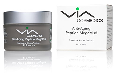 Anti-Aging Peptide Mega Mud | Rejuvenating Clay Mask Enhanced with MatrixylÂ®, ArgirelineÂ®, Hyaluronic Acid, Botanical Extracts | Gently Extracts Impurities and Minimizes Pores | Tightens and Smooths Skin | Professional Skincare Treatment