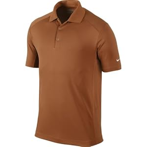 Nike Golf 2014 Dri-FIT Victory Polo Desert Orange/White Large