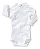 Sanetta  302300 - Wickelbody langarm, Basic Collection, Organic Cotton weiss