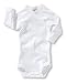 Sanetta  302300 - Wickelbody langarm, Basic Collection, Organic Cotton weiss