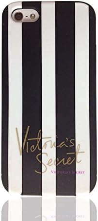 Luxury Rubber Victoria/'s Secret Soft Silicon Stripe Case Covers For iPhone 6 6s 4.7Inch Rubber Gel Case (Black+White)