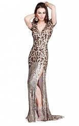 Chiffon/Taffeta/Tulle Crystals Applique Lace Crystal Beaded Evening Dress/Prom Dress 