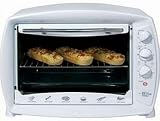 Produkt-Bild: LUXUS MINI BACKOFEN MIT UMLUFT  + GRILL MIT SUPERSTARKEN 1600 WATT + 26 LITER GARRAUM INKL. DREHSPIESS + GRILLROST + BACKBLECH NEU + OVP