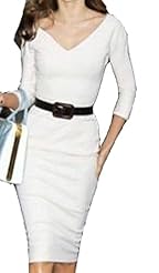 Sexy V-neck General Print  Dress