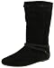 ZODIAC Tripe Womens Suede Flat Mid Calf Moccasins Boots Shoes Dark Brown Braided