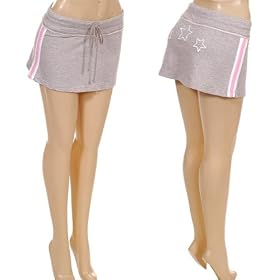 Buy 100% Cotton Grey Pink Short Cheerleader Skirt by Nvie Designs