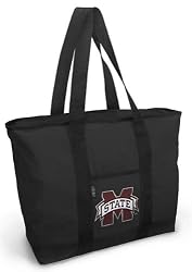 Mississippi State University Tote Bag Black Deluxe Mississippi State - For Travel or Beach Best Unique Gift Ideas for Her, Women, or Ladies