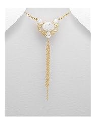 CZ Pendant Necklace In 92.5 Sterling Silver