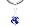 Birthstone Spacer Bead Charm (September Dangle Sapphire 9mm)
