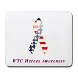 WTC Heroes Awareness Ribbon Mouse Pad