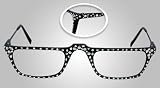 "Diamond Pave" Reading Glasses Hand-Painted and Hand-Embellished with SWAROVSKI Crystals (+0.00 - +3.00)