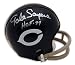 Gale Sayers Autographed/Hand Signed Chicago Bears 2 Bar Mini Helmet Inscribed 'HOF 77'