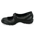 42M Ladies Black Skechers Kick It Shoes Size 5 Uk - Comfy shoes - Work shoes - Velcro - Glittery