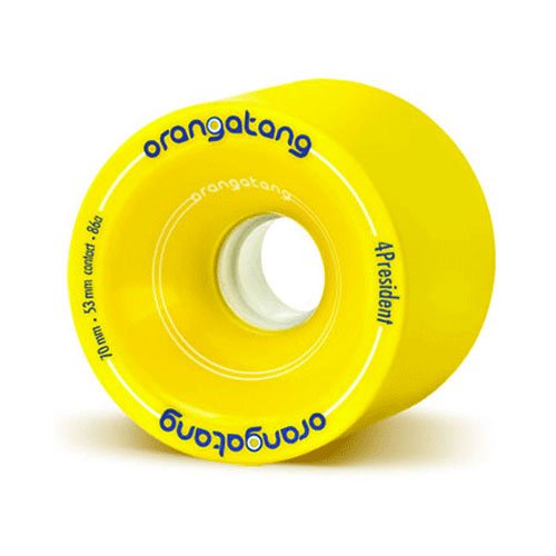 Orangatang 4President 70mm 86a Skateboard Wheels Set of 4 - Yellow