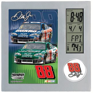Executive #88 Dale Earnhardt Jr Mt Dew Amp National Guard Desk Clock FOR LIMITED TIME PURCHASE THIS CLOCK AND RECEIVE A DALE JR BIG MO CANDY BAR