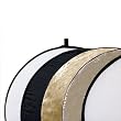 Delamax 5in1 Faltreflektoren Set - 107cm � - gold, silber, schwarz, wei� und Diffusor