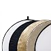 Delamax 5in1 Faltreflektoren Set - 80cm � - gold, silber, schwarz, wei� und Diffusor