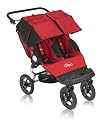 Baby Jogger City Classic Double Stroller, Red & Black